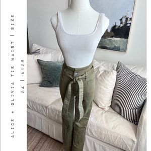 Alice + Olivia High Waist Skinny Pants - Size 24